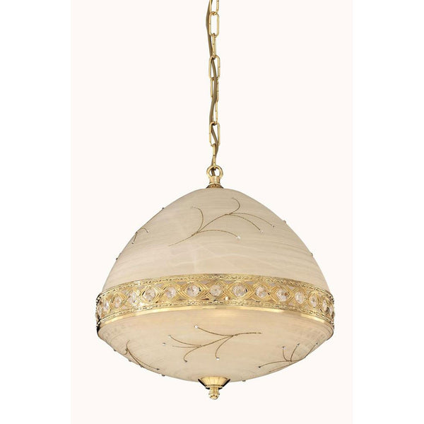 Italia Gold 16-Inch Six-Light Pendant with Swarovski Elements Crystal