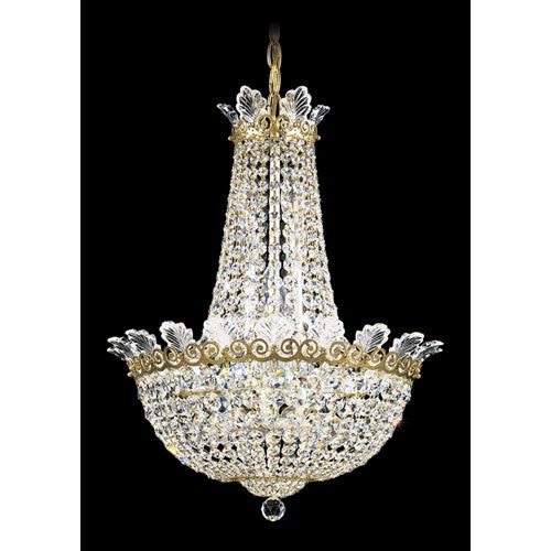 Roman Empire New Heirloom Gold 10-Light Clear Spectra Crystal Pendant, 16.5W x 20.5H x 16.5D