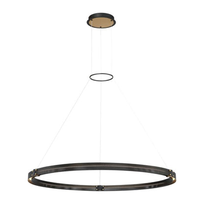 Admiral LED Chandelier in Matte Black Gold by Eurofase