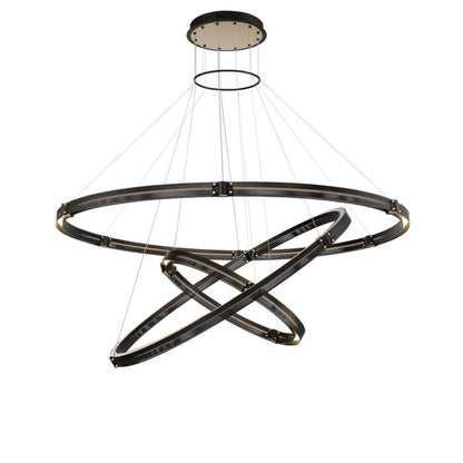 Admiral LED Chandelier in Matte Black Gold by Eurofase