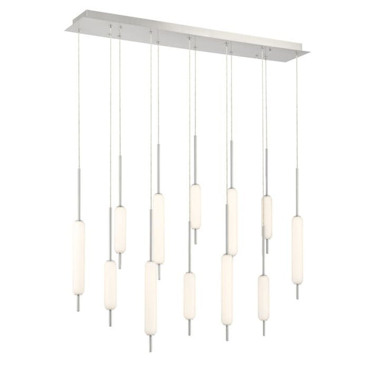 Eurofase Cumberland 12-Light Chandelier in Brushed Nickel