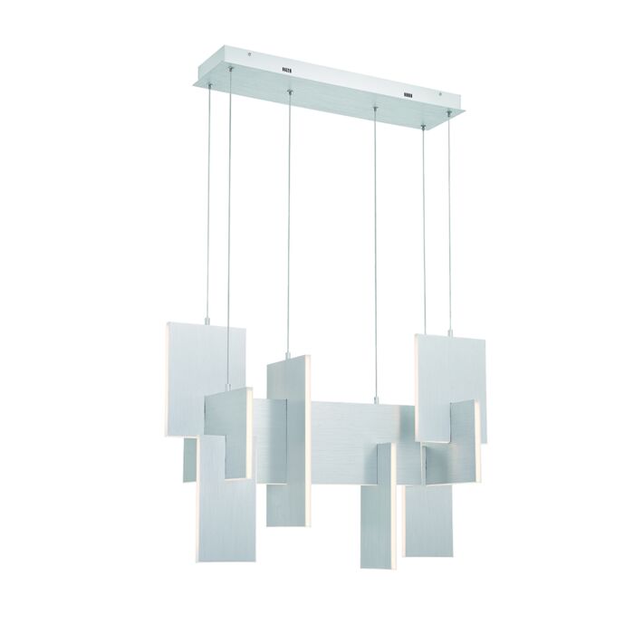 Eurofase Coburg 1-Light Chandelier in Aluminum