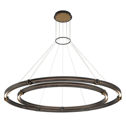 Admiral LED Chandelier in Matte Black Gold by Eurofase