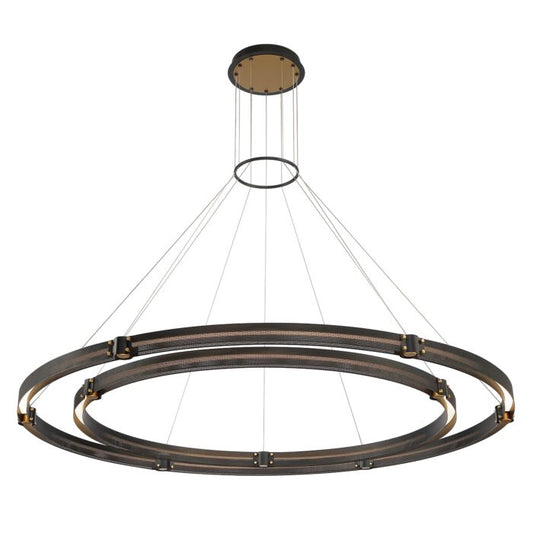 Admiral LED Chandelier in Matte Black Gold by Eurofase