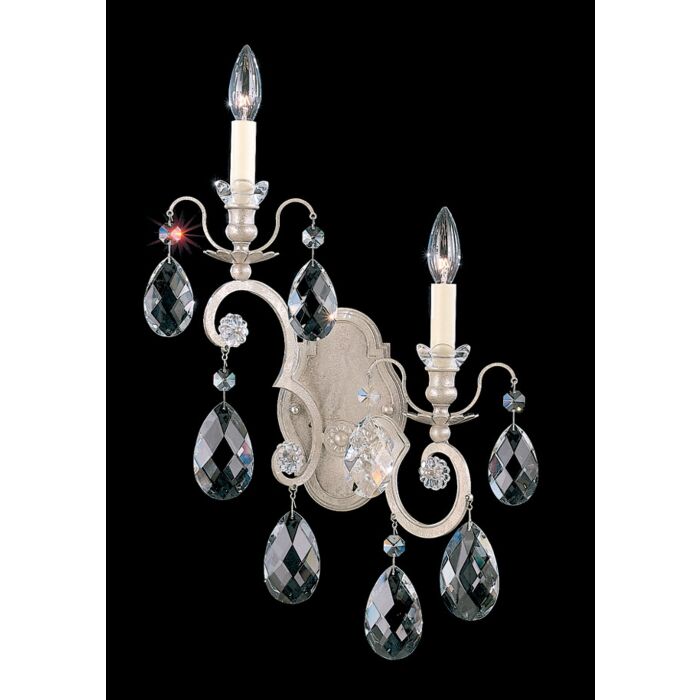 Renaissance 2-Light Wall Sconce in Antique Silver