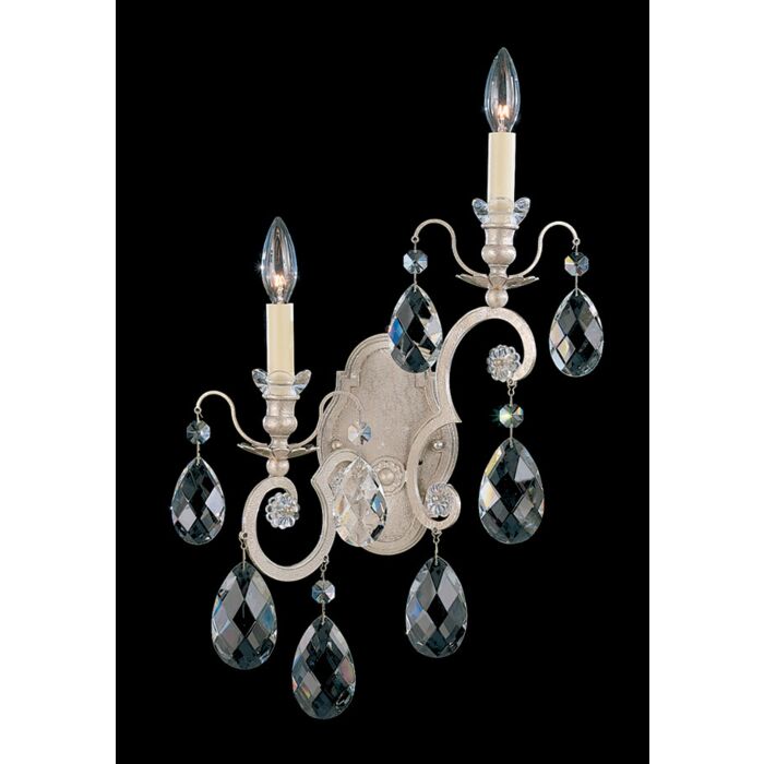 Renaissance 2-Light Wall Sconce in Antique Silver