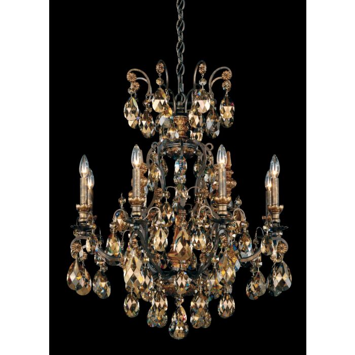 Renaissance 8-Light Chandelier in Etruscan Gold