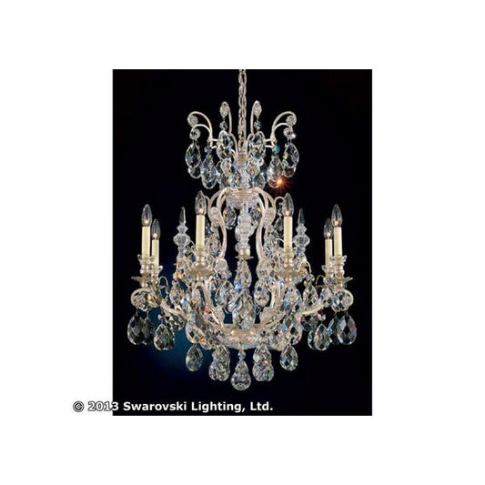 Renaissance 8-Light Chandelier in Antique Silver