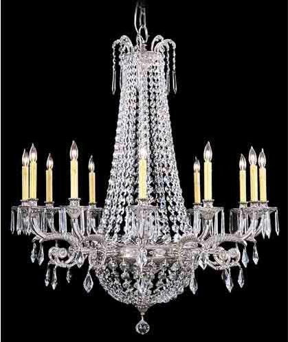 Silver Twelve-Light Chandelier