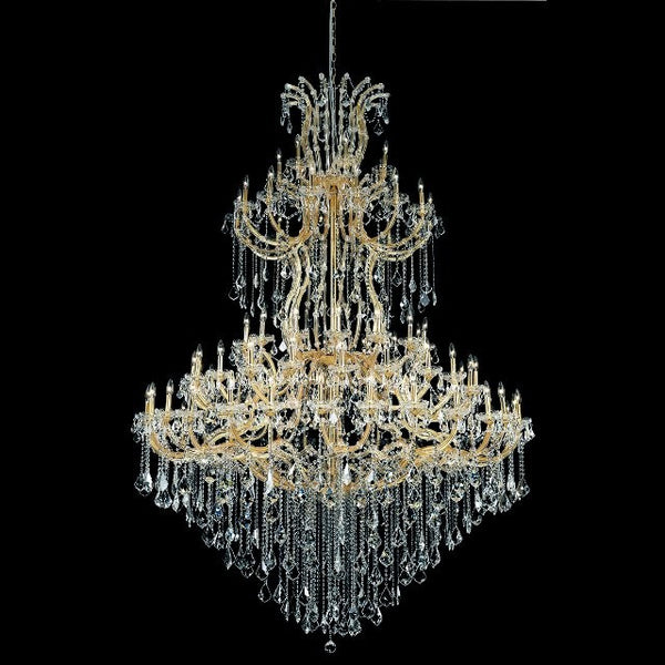 Maria Theresa Crystal Chandelier in gold plated finish