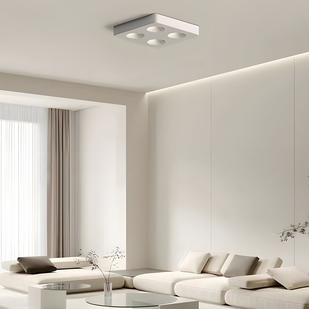 Square LED Anti-Glare Flush Mount Ceiling Light