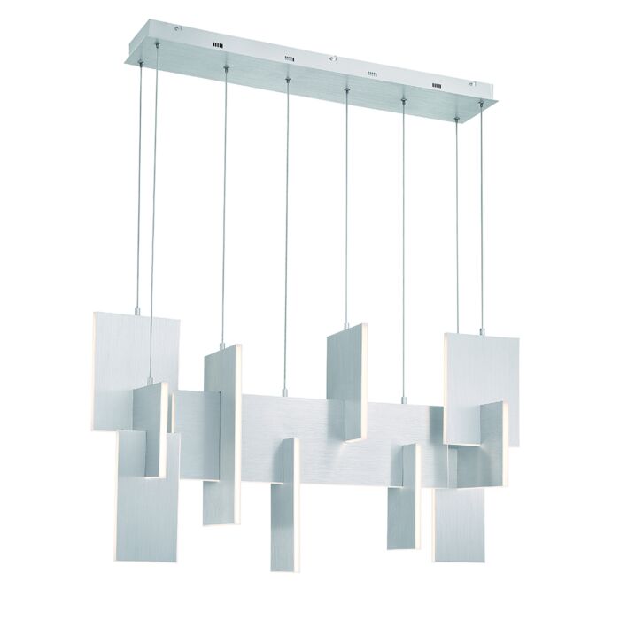 Eurofase Coburg 1-Light Chandelier in Aluminum