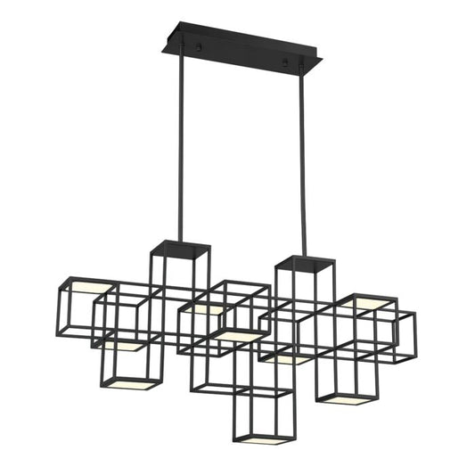 Eurofase Ferro 1-Light Chandelier in Black