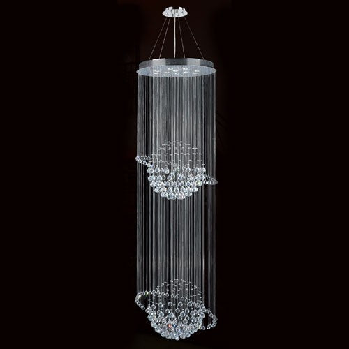 Corp Saturn 12-Light Chrome Finish with Clear-Crystals Chandelier