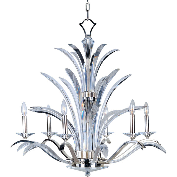 Silver Six-Light Chandelier