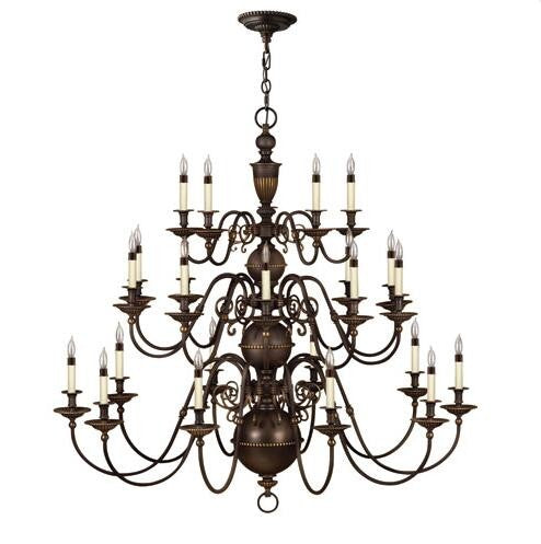 Bronze Twenty-Five Light Chandelier