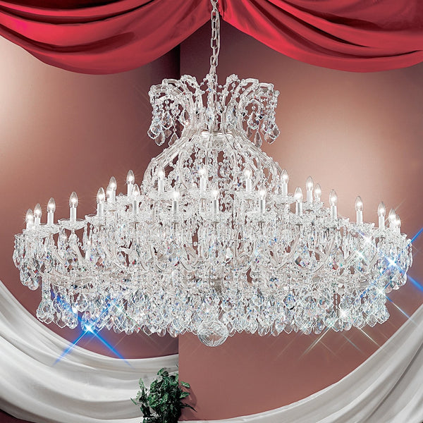 84 Light large Maria Theresa Chandelier in polished chrome