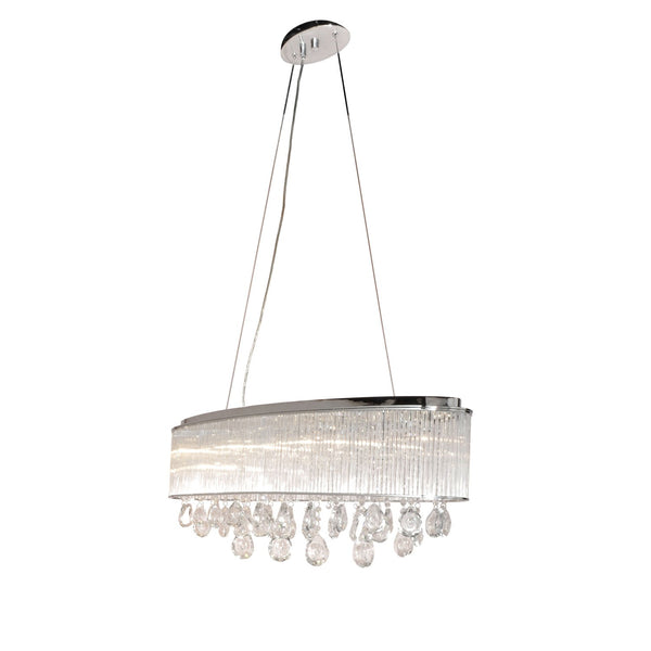 Polished Chrome Seven-Light Pendant