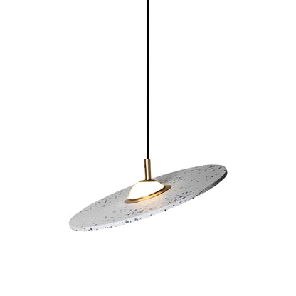 Round Terrazzo Planets Glass Creative LED Nordic Pendant Lights Fixture