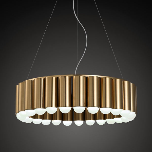 Nordic modern minimalist personality creative personality led circular chandeliers