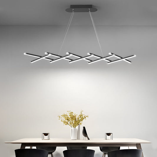 Retractable Strips Creative Dimmable with Remote Control LED Pendant Lights