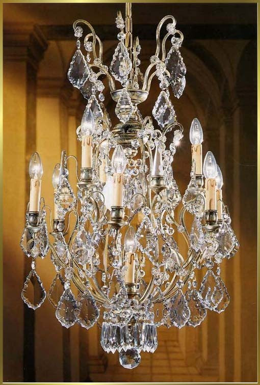 Versailles Chandeliers dressed with maple leaf crystals