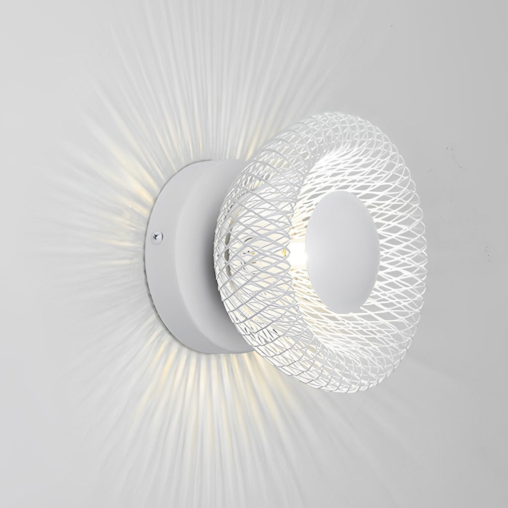 Artistic Creative Circular Nest Grid LED Modern Wall Sconce Lighting