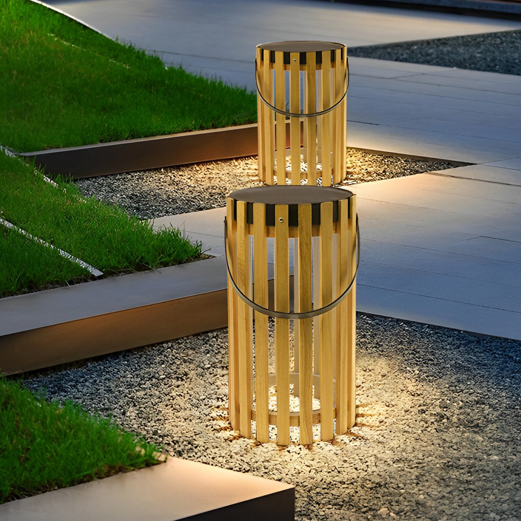 Portable Lantern Design Waterproof LED Modern Solar Outdoor Floor Lamp