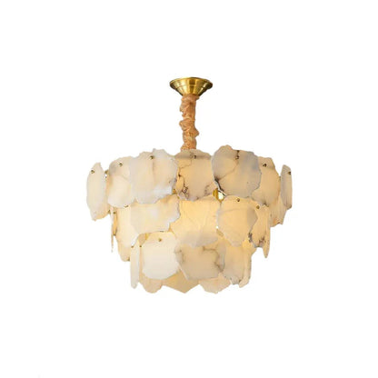 3-Tier Natural Marble Modern Chandelier