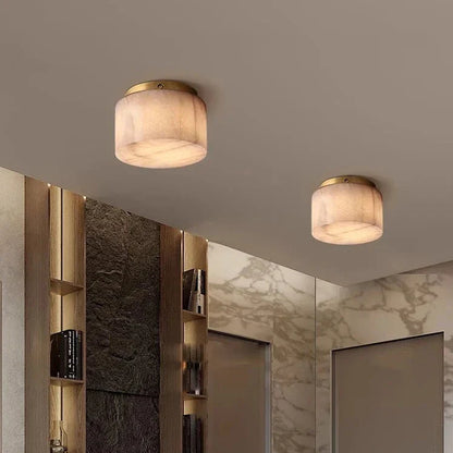 Moonshade Natural Marble Ceiling Light Fixture