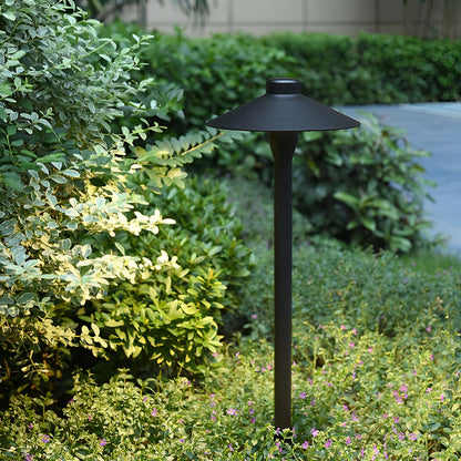 Mushroom Shaped Waterproof 7W LED Black Modern Outdoor Path Lights