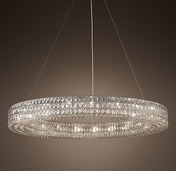 Modern style creative 20 lights round crystal chandeliers