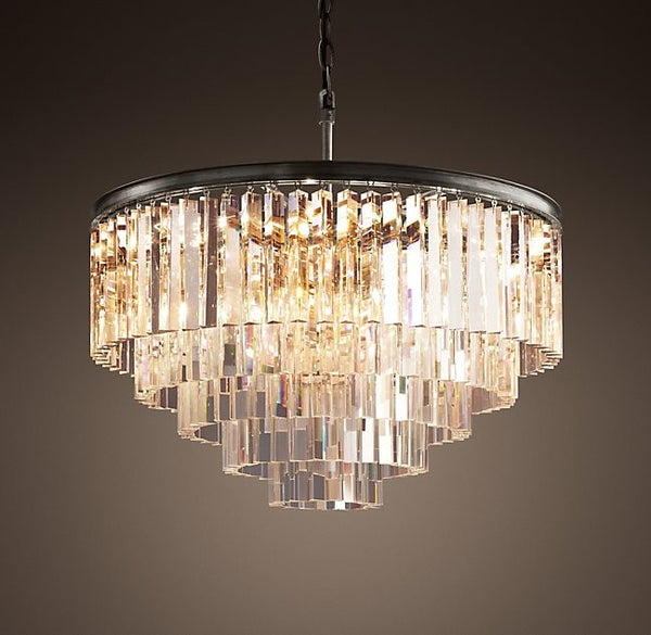 Modern style 17 lights round crystal chandelier