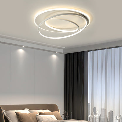 Round Ring Three Step Dimming Creative Nordic LED Ceiling Lights Fixture