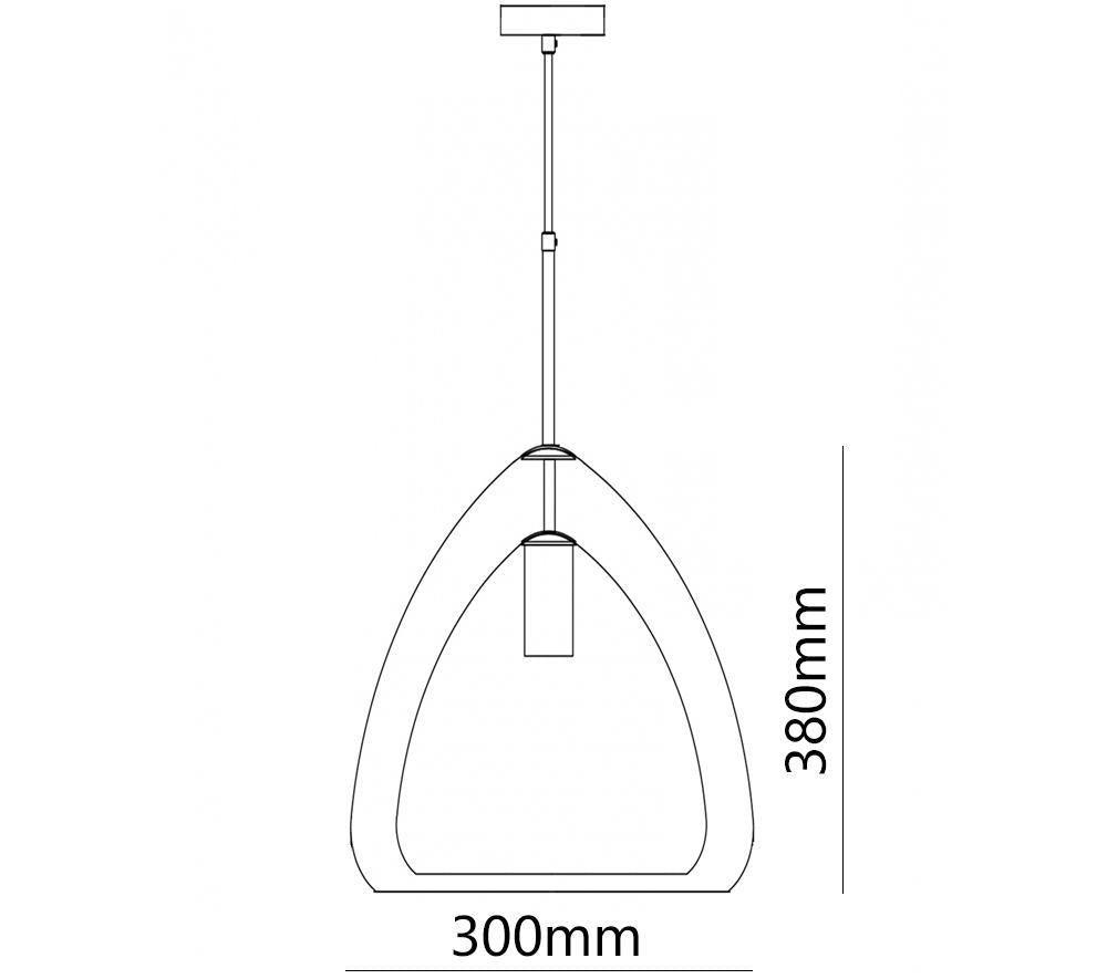 Futuristische Glass Hanging light Pendant Light