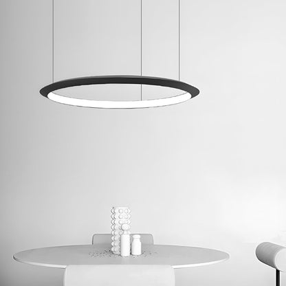 Black Ring Chandelier LED Pendant