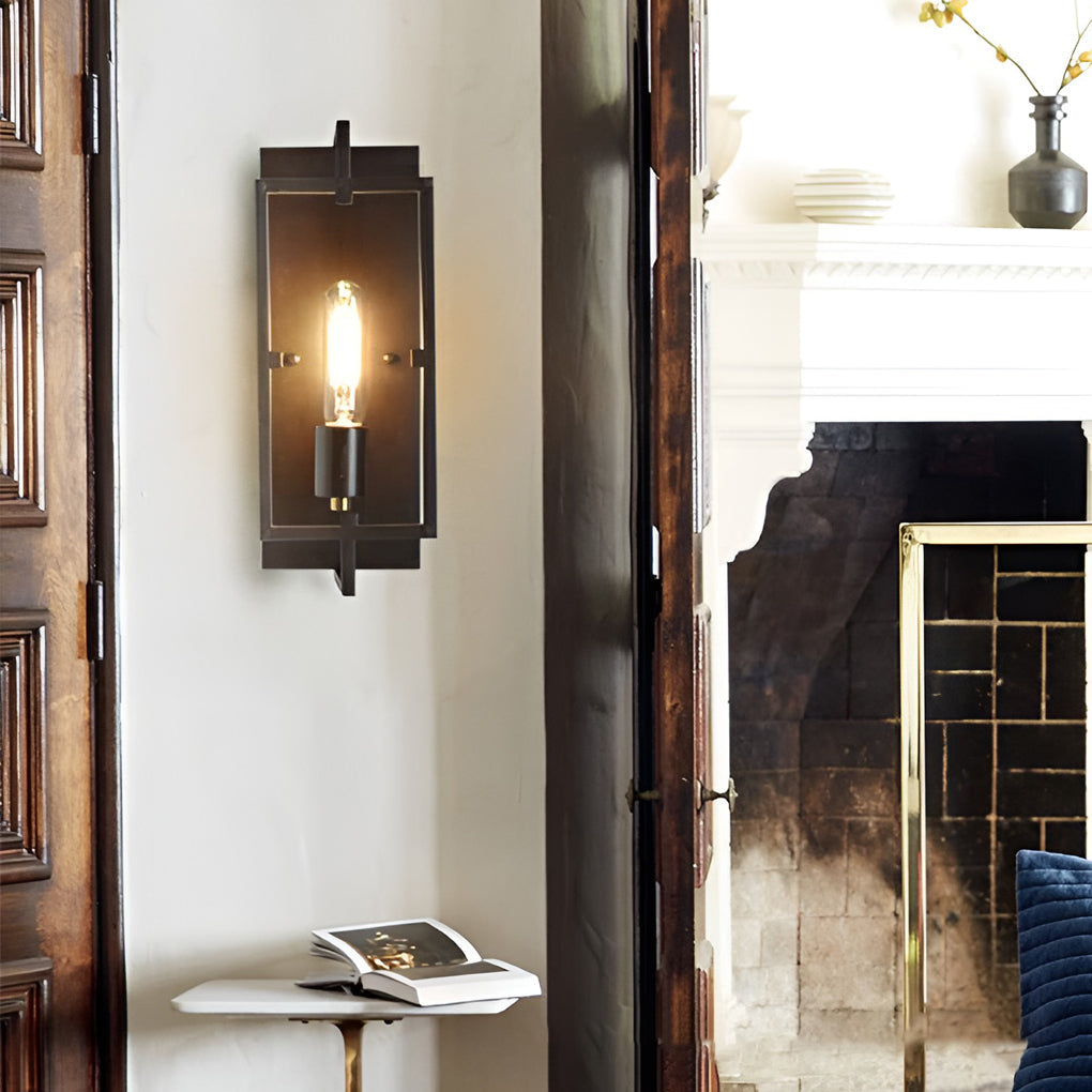 Creative Rectangular Industrial Style Wall Lamp Wall Sconce Lighting