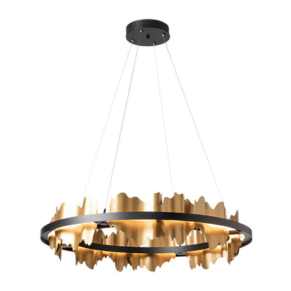 Creative Metal Circular Stepless Dimming LED Post-Modern Chandelier