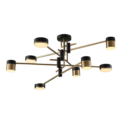 Modern 4/6/8-Light LED Dimmable Sputnik Chandelier