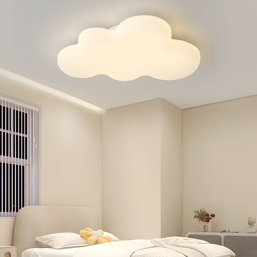 Cute Cartoon Clouds 3 Step Dimming Milky White Modern LED Ceiling Lights