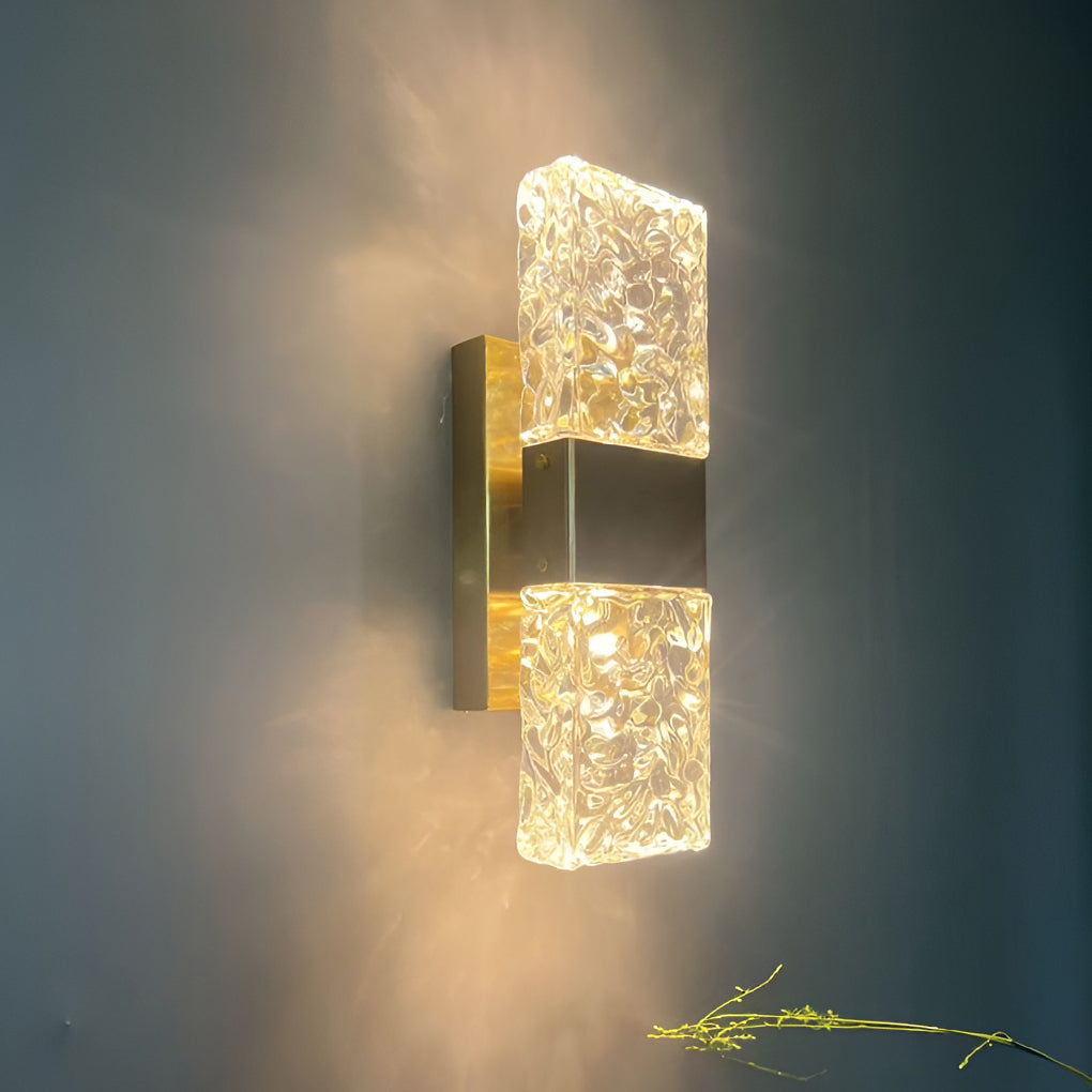 Creative Crystal Up and Down Lights LED Electroplated Modern Wall Sconces