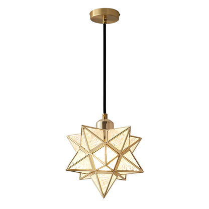 Creative Five-Pointed Star Three Step Dimming Modern Pendant Lights