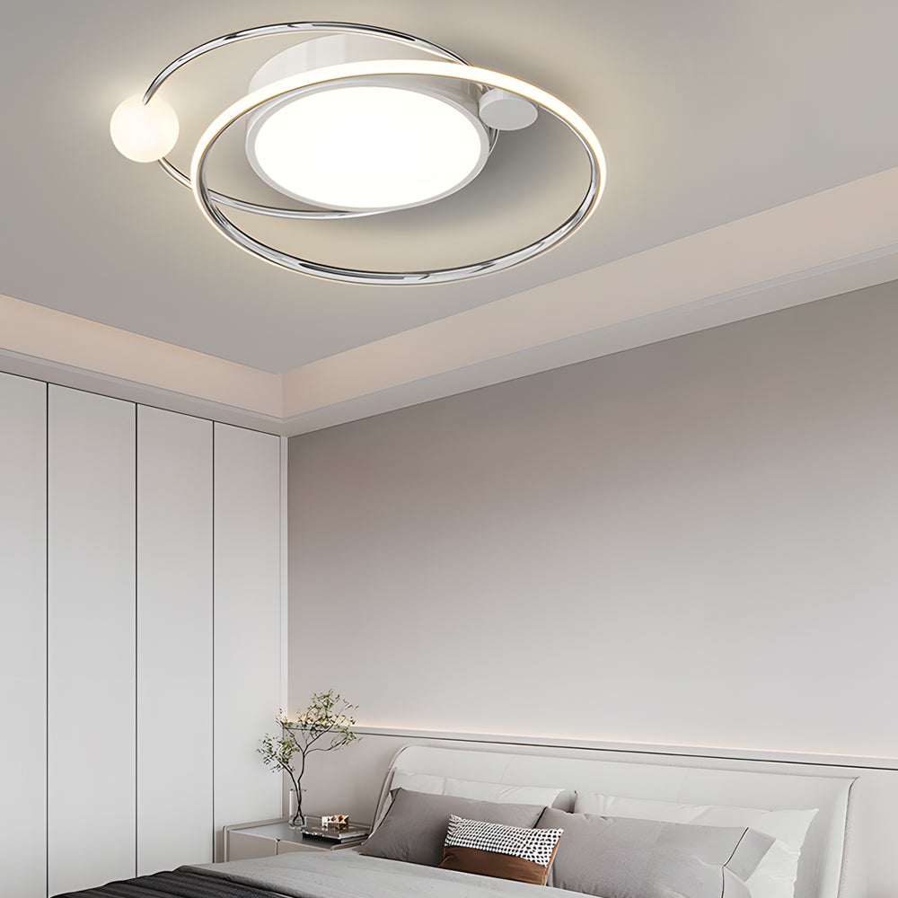 Dia 20'' 3 Step Dimming Nordic LED Ceiling Lights Dimmable with Remote