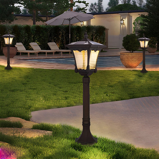 Vintage Intelligent Light Control LED Waterproof Retro Solar Lawn Lamp