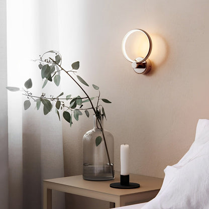 Circular Minimalist Aluminum LED Nordic Decorative Wall Sconces Wall Lamp