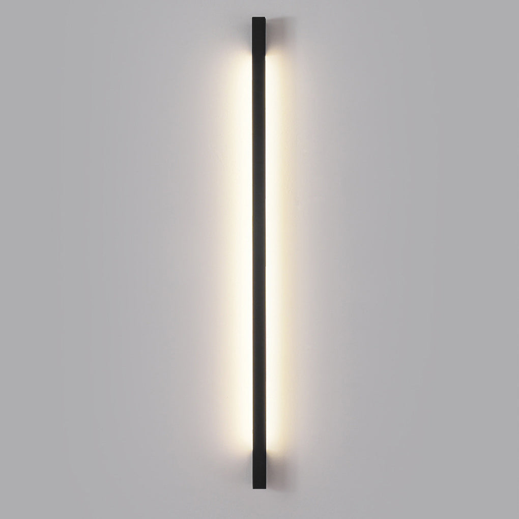 Minimalist Strip Three Step Dimming LED Black Postmodern Wall Lamp