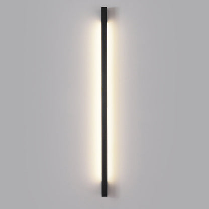 Minimalist Strip Three Step Dimming LED Black Postmodern Wall Lamp