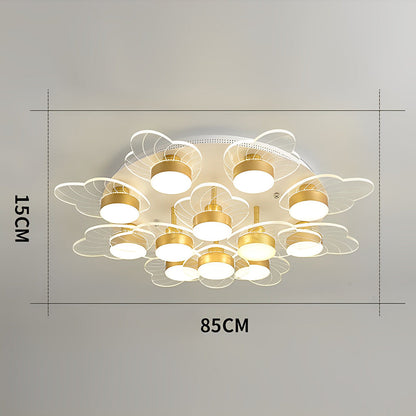 Acrylic Flower Design LED Nordic Ceiling Light Flush Mount Lighting