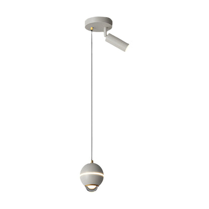 Small Metal Ball 3 Step Dimming LED Modern Pendant Lights with Spotlights