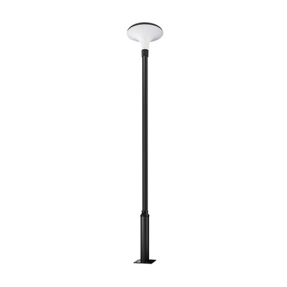 Round Mushroom Waterproof Intelligent Black Modern Solar Lamp Post Light